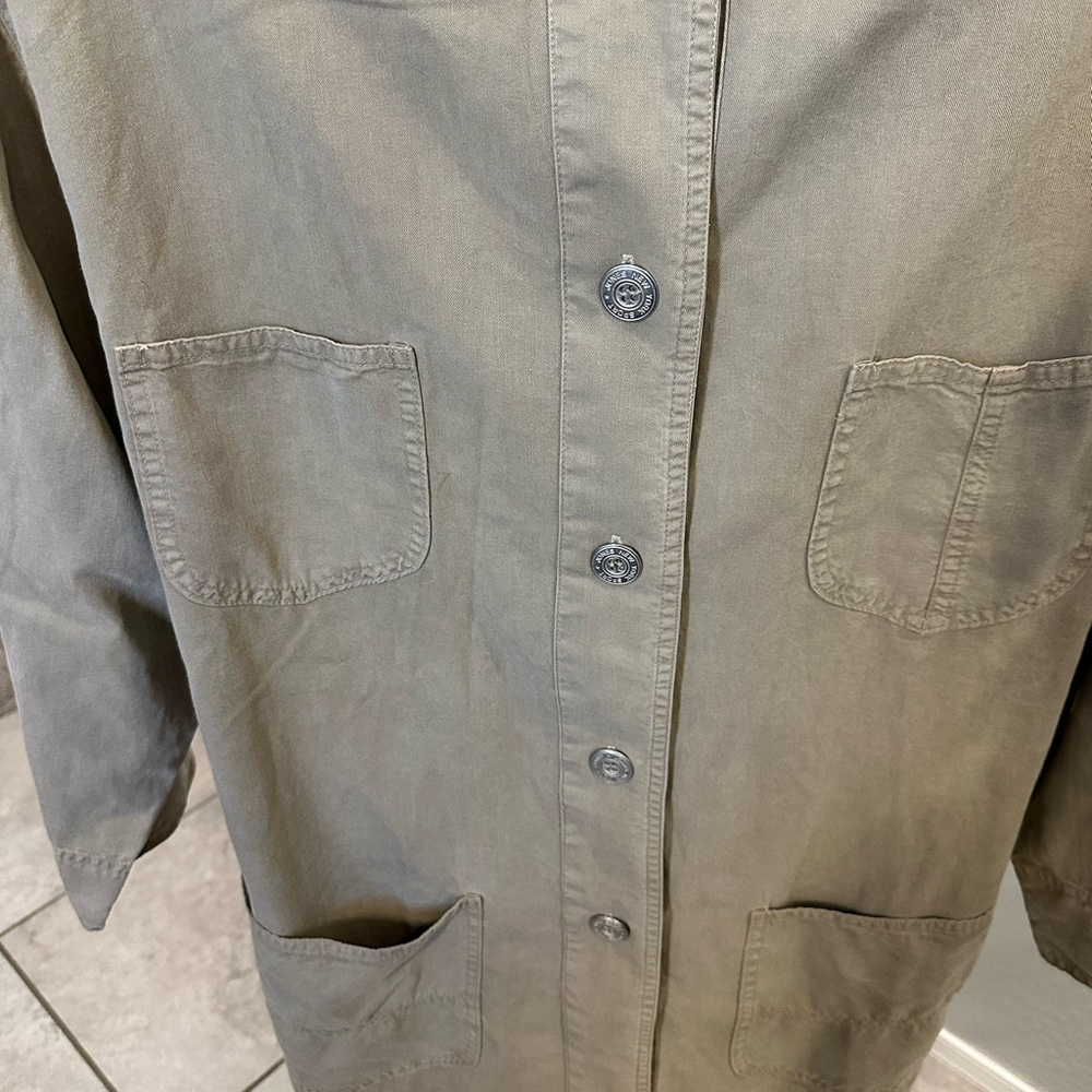 Jones New York Sport Khaki Vintage Utility Jacket - Picture 8 of 10